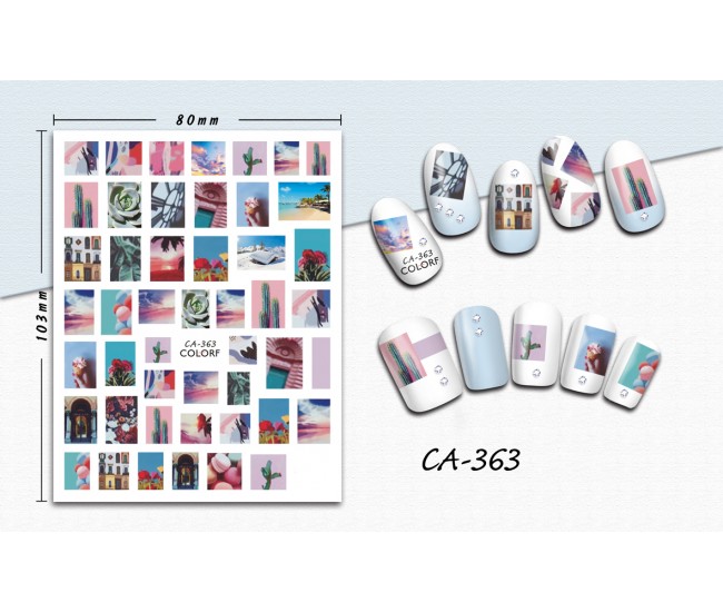 3D Nail Stickers | Trend stickers| CA-363